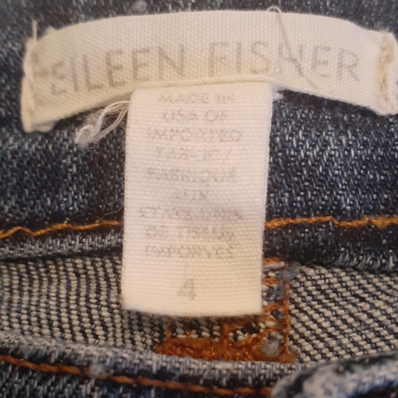 Eileen Fisher Women's Jeans in Classic Blue - Picture 3 of 7